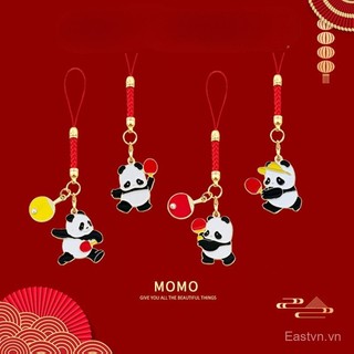 [Keychain] Móc khóa Panda vợt bóng bàn, quà tặng mùa tốt nghiệp cao cấp, quà lưu niệm văn hóa và sáng tạo cho học sinh tiểu học, mặt dây chuyền nhỏ tinh tế 0LTW