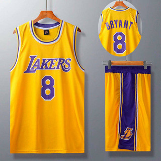 Lakers No. 8 Kobe Jersey Vest Summer Children's Boys and Girls Junior High School and Elementary School Students Competition Training Basketball Wear Suit AtP9
