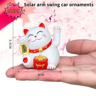 Pnpia 1 / 4PCLucky Beckoning Nút xoay tay năng lượng mặt trời cho văn phòng tại nhà Trang trí ô tô Đồ trang trí máy tính để bàn mang lại may mắn Cửa hàng giàu có