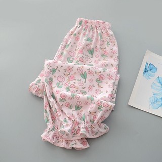 M-4XL Quần Size Lớn Nữ Quần Lụa Băng Quần Hoa Mùa Hè Quần Pyjama Ống Rộng Quần Rời Có Thể Mặc Ngoài Pyjama Quần Nhà Quần Thường Ngày Harem Quần Thẳng Bé Gái Plus Size Quần Nữ