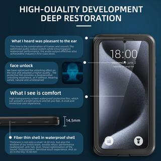 ốp lưng s26 ultra chống nước Summer Underwater IP68 Waterproof Phone Chống thấm Case for Samsung A57 A27 A17 A35 A55 A54 A15 A25 A24 A42 A05S A04S A03S S24 Ultra S23 FE S22 Plus S20 360 Cover for Swim/Dive/Snorkeling