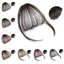 DELMER 3D Air Bangs, Bộ tóc tổng hợp Giả Fringe Top Tóc Bangs, Kẹp vô hình trong Nổ thẳng Tự nhiên Giả Nổ Phụ nữ