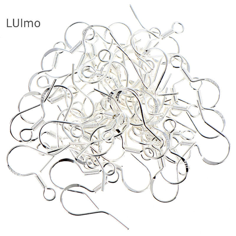Luimo 50 Chiếc Bạc 925 DIY Bông Tai Móc Trang Sức Phụ Kiện Dây Tai SBS