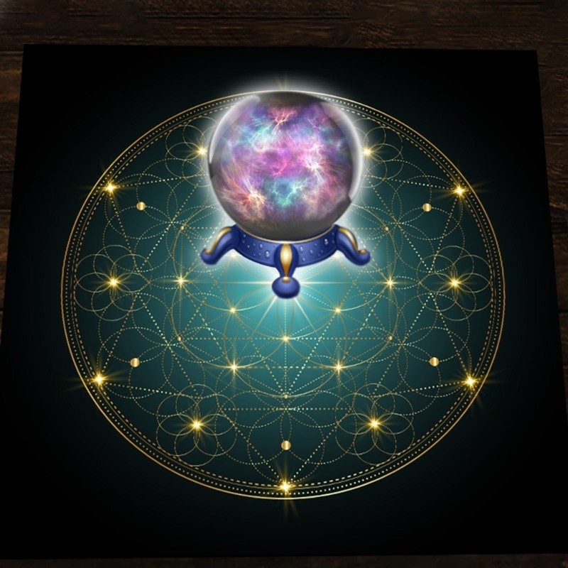 ELEGA Tarot Khăn Trải Bàn Hoa Vải Bàn Cho Bài Đọc Tarot Chống Tràn Chống Vết Bẩn Trang Trí Nhà Bếp