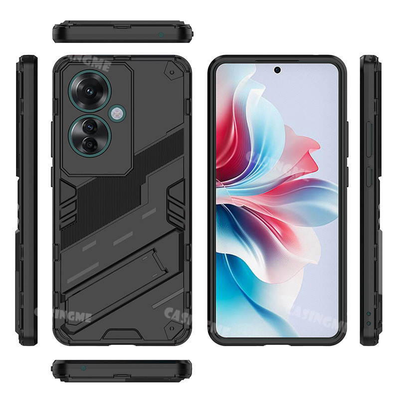 Ốp Điện Thoại Chống Sốc Oppo Reno11 F 5G Cho Oppo Reno11F Reno 11F Reno 11 F F11 OppoReno11F 5G 2024 Vỏ 3D Armor Đứng Giá Đỡ Bảo Vệ Giá Đỡ Ốp Lưng Cứng