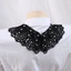 FUHUIOT Ren Cổ Giả, Đầm Trang Trí Vai Trang Trí Cổ Áo Sơ Mi, Phụ Kiện Quần Áo DIY Khăn Choàng Cotton Có Thể Tháo Rời May