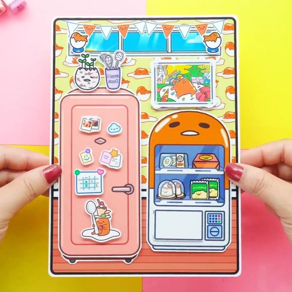 Đồ chơi giấy ngồi nhà búp bê bằng giấy công chúa tocaboca đồ chơi thủ công DIY cho bé gái h29 đồ chơi cô tiên xanh