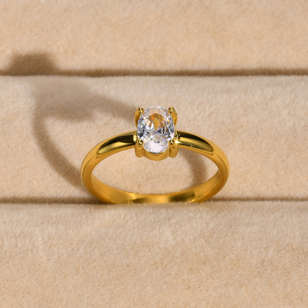 Women's Gold-Plated Wedding Ring by Meaeguet Jewelry