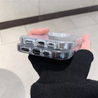 Tai Mèo Transparente TPU Mềm Chống Sốc Ốp lưng iPhone 15 14 13 12 11 Pro Max Plus X XS Max XR 7 8 Plus Ốp Lưng Trong Suốt