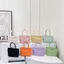 Túi Tote DUSKGLOW, Túi xách màu trơn dung lượng cao, Túi đeo vai đơn Nylon nhiều màu sáng tạo Mua sắm đi làm