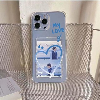 Ốp Lưng Cho Xiaomi Redmi 12 Note 13 Pro 12S 10 11 7 8 12S 9 10C 12C 13C 9A 9C 9T 8T A1 A2 Plus K60 Ultra Điện Thoại Di Động Silicon Mềm Trái Tim Giữ Thẻ Khe Cắm Túi