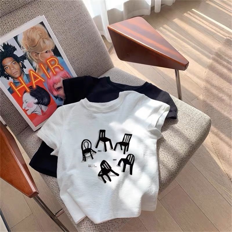Milyfashion Áo Thun Mỹ Ngắn Tay Nữ Niche Thiết Kế Thường Ngày Ngọt Ngào Nhỏ Slim-fit Phong Cách Mới Cao Cấp Hàng Đầu Nữ