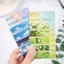 Kẹp trang GETVOW, Đồ dùng văn phòng trường học Dấu trang từ tính theo chủ đề phong cảnh, Dấu trang quà tặng phong cách Trung Quốc từ tính