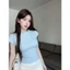 Sang Trọng Pure Desire Ren-Up Khăn Tay Ngắn Áo Thun 2026 Tính Khí Mùa Hè Phong Cách Mới Thiết Kế Mỏng- V250228062