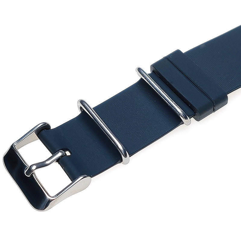 Dây đeo đồng hồ silicon NATO 20mm 22mm Dây đeo đồng hồ cao su 18mm Vòng một mảnh quấn quanh vòng tay nam nữ thể thao Đai chống thấm nước