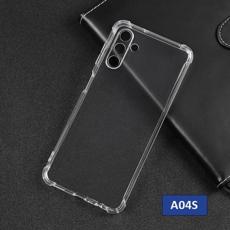 Ốp lưng Samsung A04, A04S silicon trong suốt dẻo cao cấp chống sốc va đập viền cạnh vuông bảo vệ đt