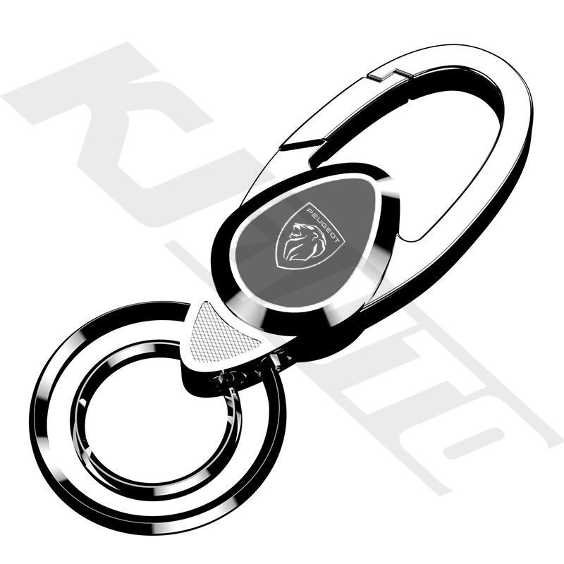 Móc khóa kim loại Peugeot nam cao cấp, treo trang trí xe, dùng cho 308 206 208 3008 508 408 207 406 405 407 2008 5008 306 307