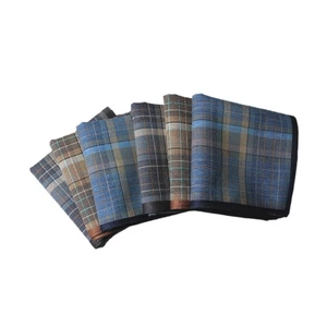 Treeling 40x40cm Nam Lưới Khăn Tay Màu Ngẫu Nhiên Hankies Túi Lưới Họa Tiết Túi Vuông Khăn Tay Cho