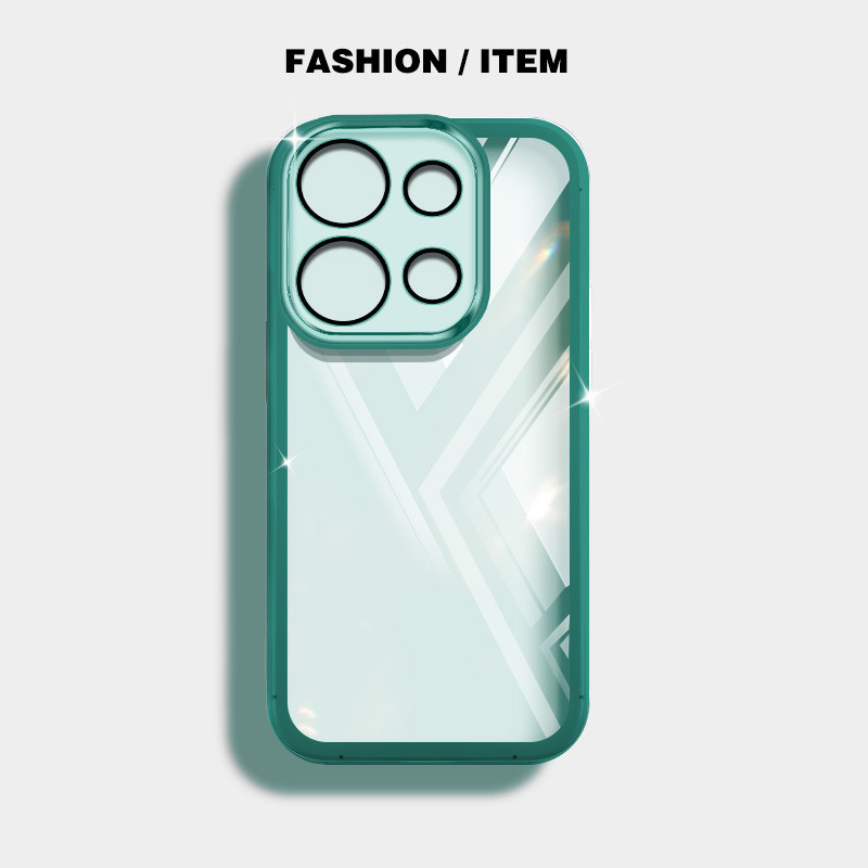 Ốp điện thoại trong suốt màu siêu mỏng YBD cho Redmi Note 13 Pro Plus Note 13 Pro + Xiaomi POCO M6 Pro POCO X6 Neo 5G Vỏ mềm silicon trong suốt thời trang nữ tính