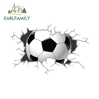 EARLFAMILY 13cm World Cup Bóng Đá Dễ Thương Xé Xe Miếng Dán Thời Trang Câu Cá Hộp Làm Mát Máy Tính JDM Vinyl Chống Thấm Nước Decal Chống Nắng Kiểu Dáng Xe