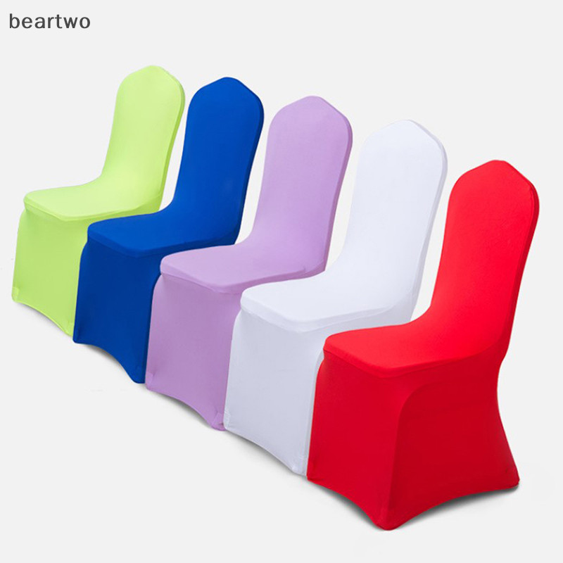 < Beartwo > 1 Chiếc Bọc Ghế Cưới polyester Co Giãn Slipcover Cho Nhà Hàng Tiệc Khách Sạn Tiệc Ăn Đa Năng Bọc Ghế Đẹp