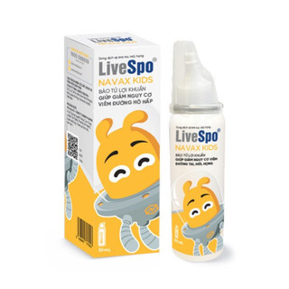 Xịt Livespo Navax chuyên dụng dạng chai xịt 20ml - Bảo vệ mũi họng, hệ hô hấp cho trẻ [Hàng chính hãng]
