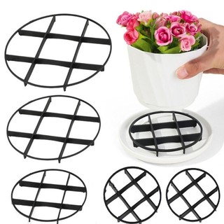 CLEARLINE Giá đỡ chậu hoa, Đĩa thực vật bằng nhựa Hỗ trợ trồng cây tròn, Chống quay rễ cây chống rụng rễ thoáng khí Khay đựng chậu cây đáy cho sân vườn