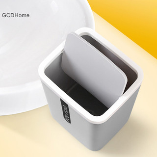 Gcdhome Nhỏ Nhẹ Thùng Rác Thùng Rác Có Thể Tiết Kiệm Không Gian Đồ lặt vặt Thùng Lắc 360 Độ Nắp Bảo Quản Xô HOT