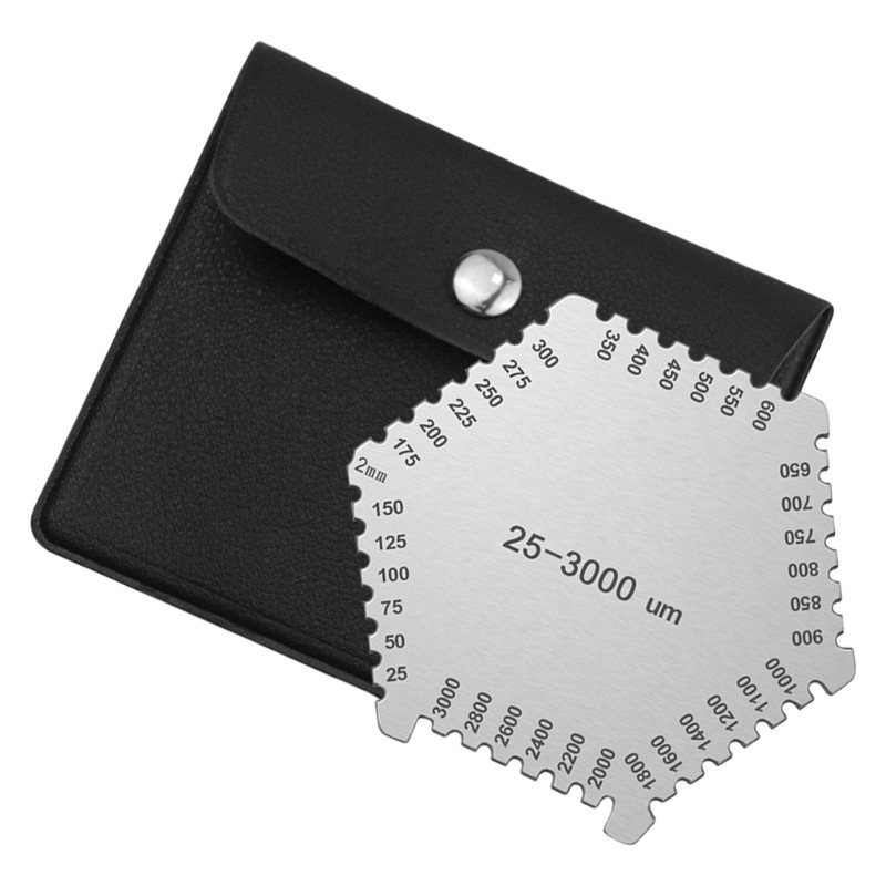 EDB * Máy đo độ dày sơn 25-3000um Lược màng ướt hình lục giác Dụng cụ đo chính xác