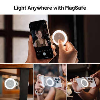PGYTECH Đèn di động MagSafe Vòng từ tính Neo trực tiếp Selfie cầm tay Làm đẹp Mini