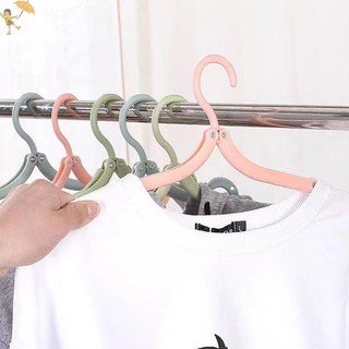 [GOU] Móc treo quần áo bằng nhựa đa chức năng Tiết kiệm không gian du lịch Móc treo có thể gập lại Giá treo quần áo sáng tạo Trẻ em Móc treo trẻ em VN