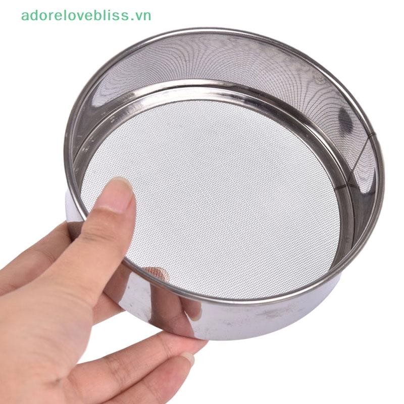 Thêm Nhà Bếp Lưới Bột Sifter Tròn Thép Không Gỉ Bột Sàng Lọc Sifter BSS