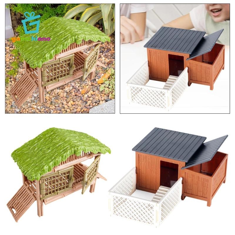 Gamchiano Lồng Gà Đồ Chơi Xây Dựng Thu Nhỏ Nhà Gà Hàng Rào Tương Tác Quà Tặng Giả Vờ Chơi Trang Trại Đồ Chơi Cho Trẻ Em