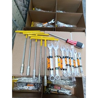 ComBo 5 Khóa Chữ T Và 7 Khóa Cờ Lê Tặng Tua Vít