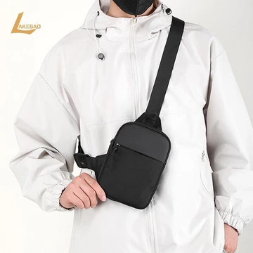 [LAKEBAO] Túi đeo chéo nam Túi đeo chéo đeo vai bằng vải nhỏ thời trang dành cho nam Vải đeo chéo thể thao Điện thoại chéo Túi xách nam [MỚI]
