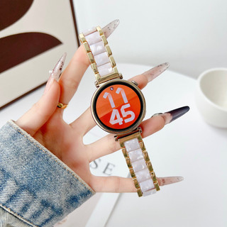 Dây đeo đồng hồ nữ 18mm cho Huawei Watch GT 4 5 41mm Dây nhựa bằng thép không gỉ cho Huawei GT5 Pro 42mm Dây đeo đồng hồ sang trọng Vàng 18