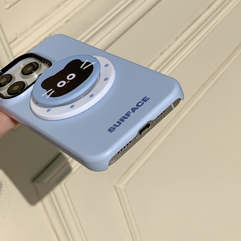Ốp Lưng Cứng Tương Thích Với iPhone 13 13Pro 13ProMax 14 14Pro 14ProMax 15 15Pro 15ProMax 16 16Pro 16ProMax 17 17Pro 17ProMax Vỏ Nam Châm Họa Tiết Mèo Bơi