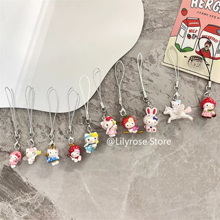 Dây đeo điện thoại & Móc khóa Phụ kiện cho điện thoại Phiên bản Mini dễ thương KT Cat Melody DIY Chain CCD Túi máy ảnh Mặt dây chuyền