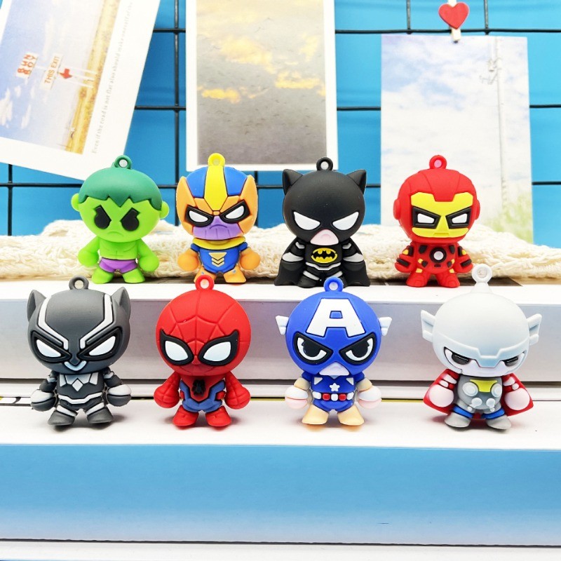 Mặt dây chuyền móc khóa Marvel Avengers phiên bản Q mới Người nhện ...