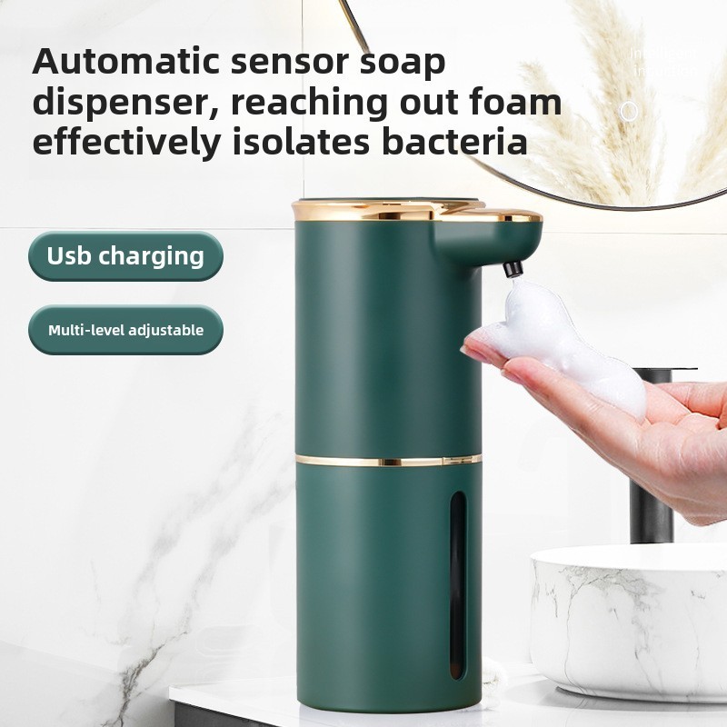 Hộp đựng xà phòng tự động MỚI Hộp đựng xà phòng tạo bọt không chạm 340ml USB có thể sạc lại bằng điện có thể điều chỉnh cho gia đình