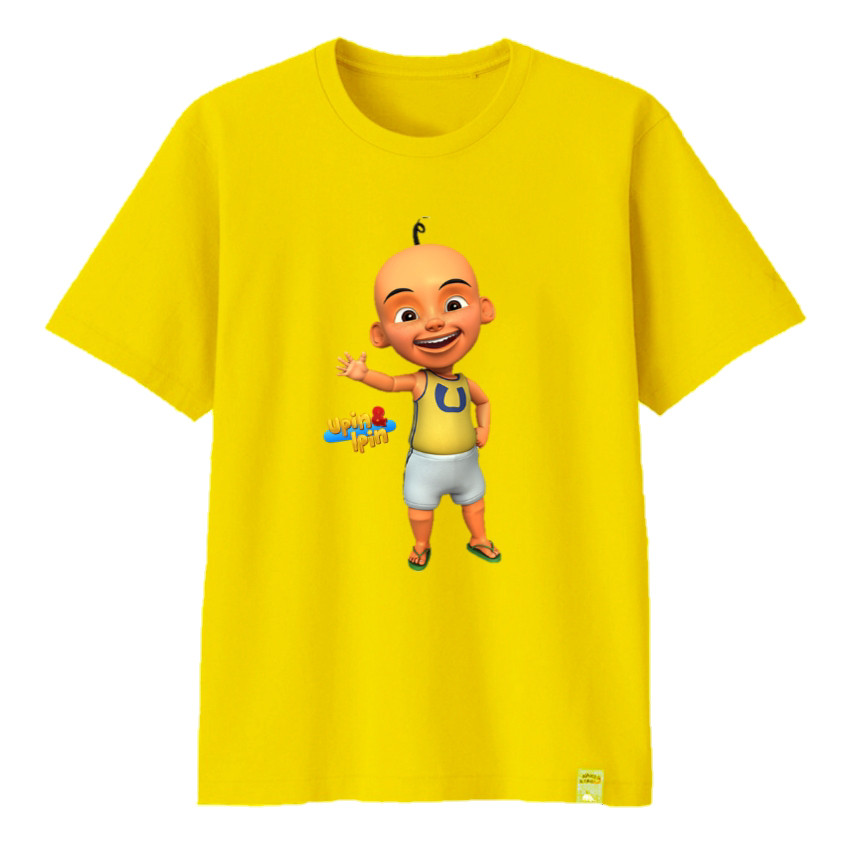 Áo thun trẻ em Upin Ipin in hình nhân vật dễ thương, thời trang & thoải mái cho trang phục hàng ngày của trẻ em
