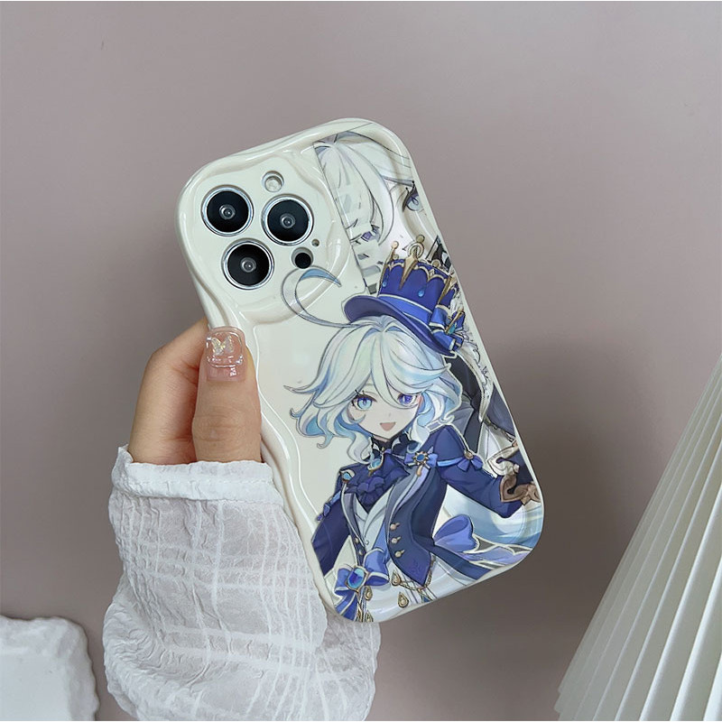 Vỏ Cho Xiaomi Redmi Note 14 Pro 5G 12 14 4G 11 10 12 13 14 Pro Plus 12S Ốp Lưng Genshin Impact Furina Neuvillette Chống Sốc Silicon Mềm Viền Sóng