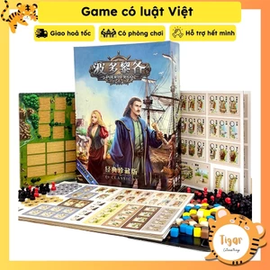 Boardgame trò chơi Puerto Rico Deluxe kèm 2 bản mở rộng - quản lý tài nguyên, xây dựng công trình Tigar