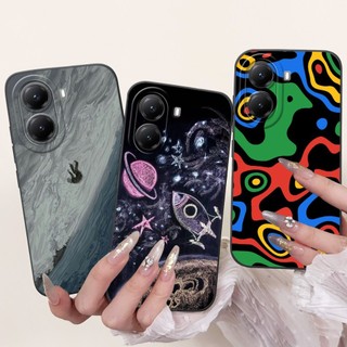 Dành Cho Poco X7 Pro PocoX7 Plus Vỏ Bảo Vệ Ống Kính Poco X 7 X7Pro Vỏ Điện Thoại Silicon Mềm Hoàng Hôn Thời Trang Mới