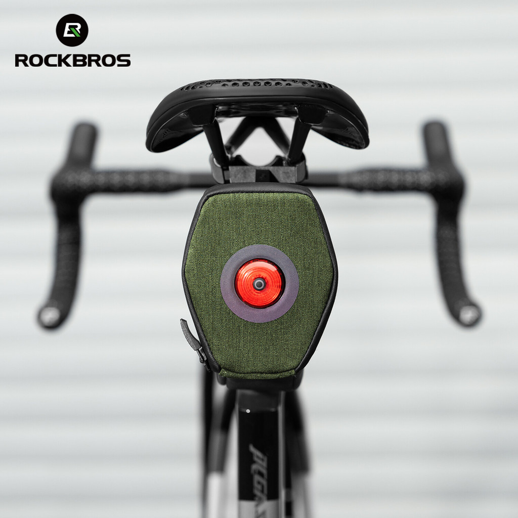 ROCKBROS Túi Đuôi Xe Đạp 0,45L Dung Tích Lớn Yên Túi MTB Đường Bộ Phía Sau Có Phanh Đèn Hậu