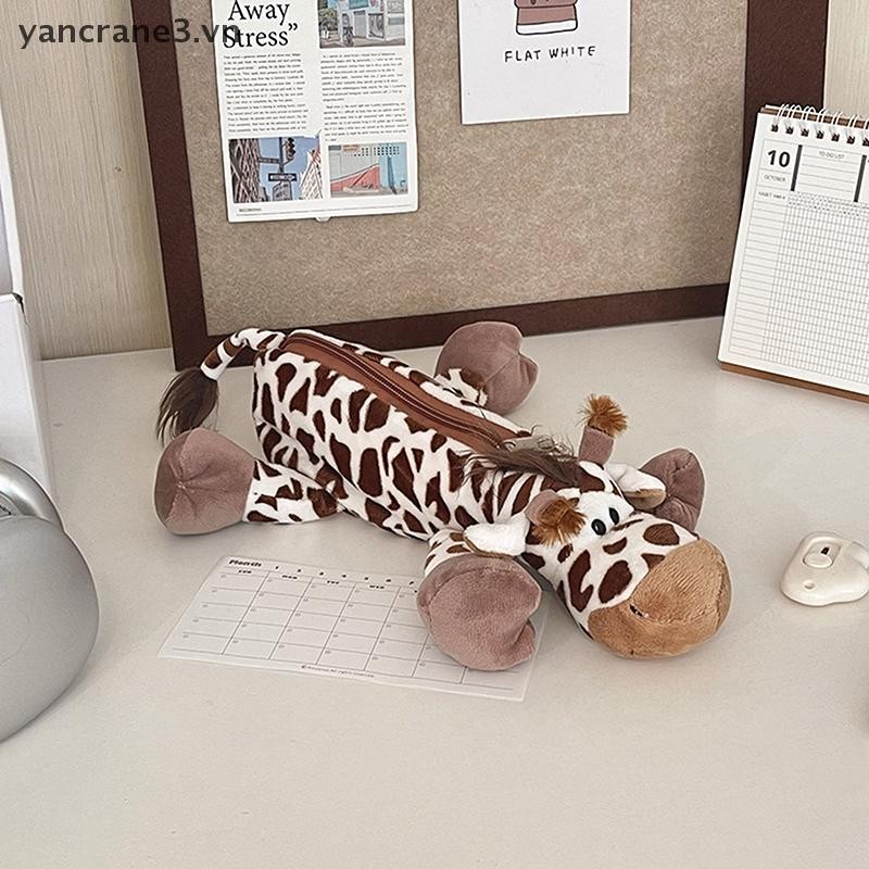 {Yan3} Hộp đựng bút sang trọng hình con voi sư tử hoạt hình cho mùa đi học dành cho trẻ em Đồ dùng sức chứa lớn Túi đựng văn phòng phẩm dành cho quà tặng trẻ em {yancrane3.vn}