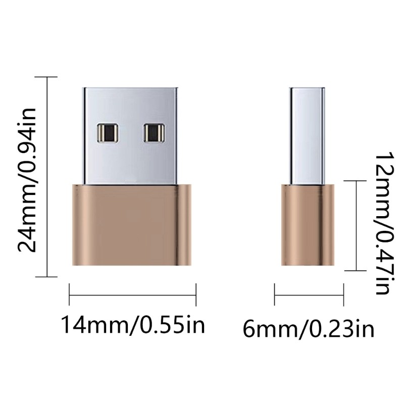 NAMA USB C Nữ Sang USB Nam Adapter Loại C Sang USB2 0 Cáp Sạc Bộ Chuyển ĐổiOTG