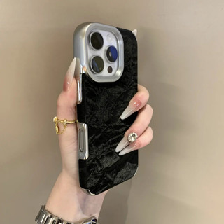 Ốp điện thoại di động họa tiết núi tuyết mạ điện sang trọng cho iPhone16 15 14 13 12 11 Pro Max chống sốc bảo vệ camera chống vân tay