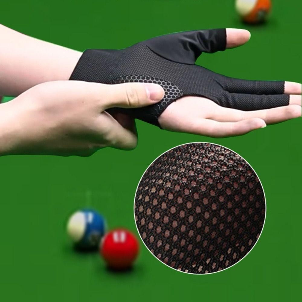 Găng tay billiards JVSUB - Ba ngón thoáng khí, chống trượt, phù hợp cho luyện tập