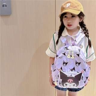 🎀Balo đi học siêu nhẹ họa tiết hoạt hình xinh xắn cho bé gái mẫu giáo,Ba lô trẻ em Kuromi, có hai kích cỡ